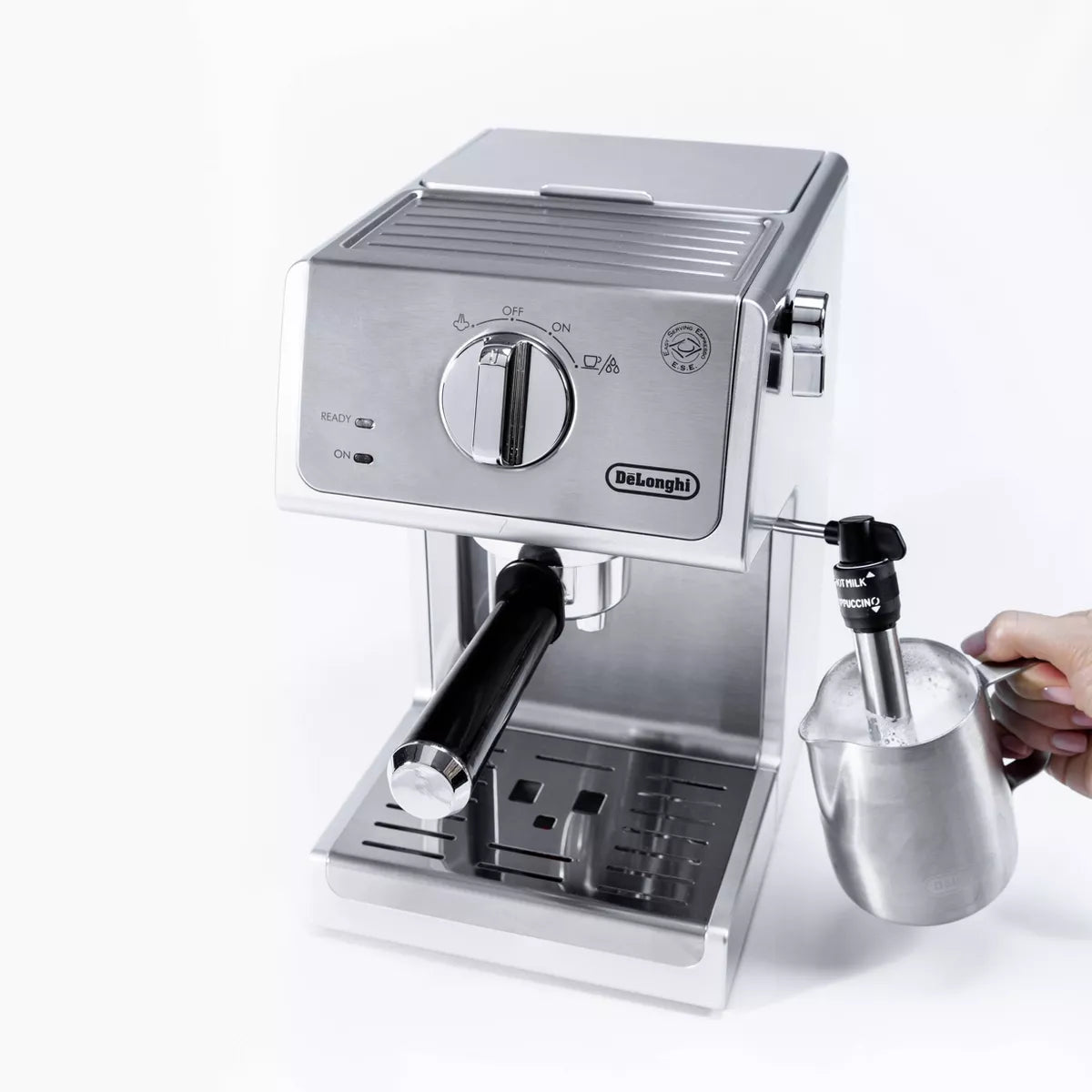 De’Longhi 15-Bar Pump Espresso Machine – Compact Coffee Maker with Milk Frother for Lattes & Cappuccinos (ECP3630)