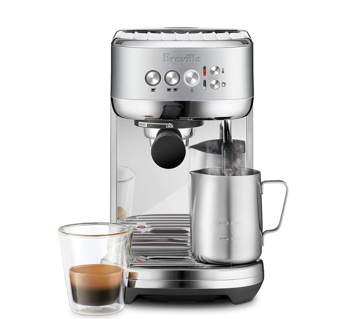 Breville Bambino Espresso Machine – Fast Heat-Up Compact Espresso Maker with Automatic Milk Texturing