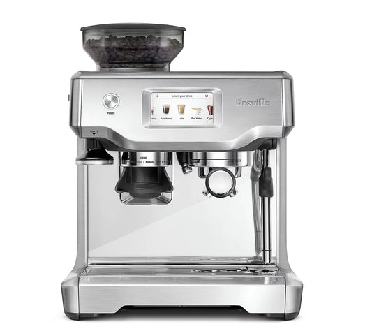 Breville Barista Touch Espresso Machine – Touchscreen All-In-One Coffee System with Built-In Grinder & Automatic Milk Texturing (Brushed Stainless Steel, BES880BSS)