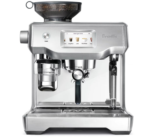 Breville Barista Touch Espresso Machine – Touchscreen All-In-One Coffee System with Built-In Grinder & Automatic Milk Texturing (Black Truffle, BES880BTR)