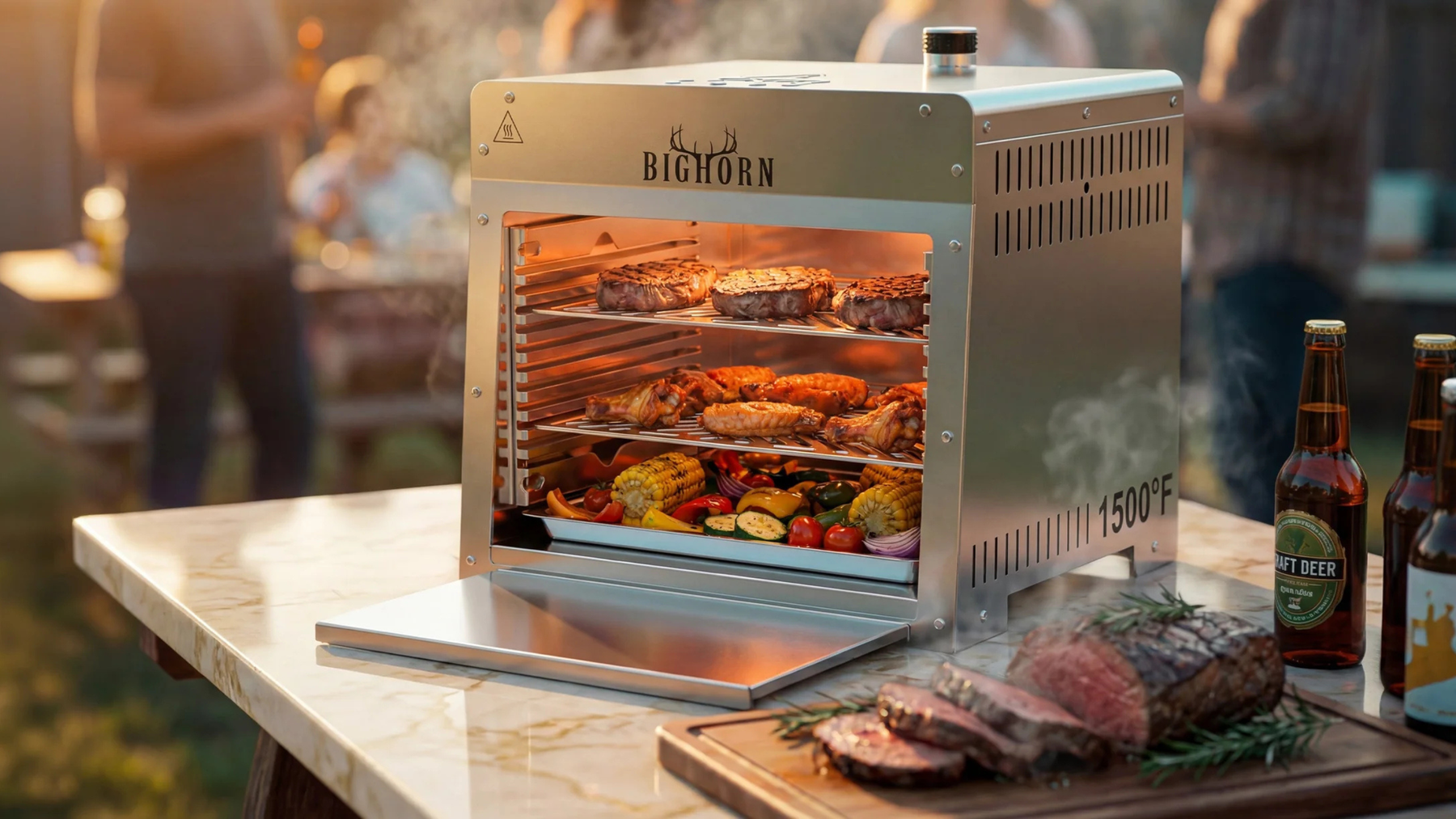 BIG HORN OUTDOORS 1500°F Infrared Steak Grill Review: The Ultimate Portable Propane Steak Grill for Restaurant-Quality Searing at Home