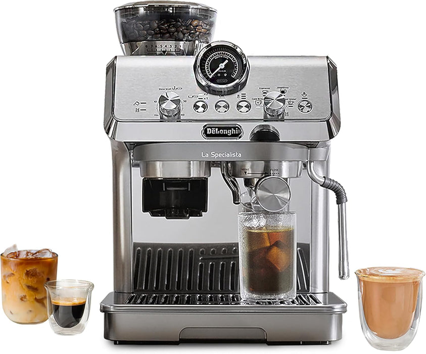 De’Longhi La Specialista Arte Evo Espresso Machine – Built-In Grinder, Cold Brew, Manual Frother & Barista Kit (EC9255M)