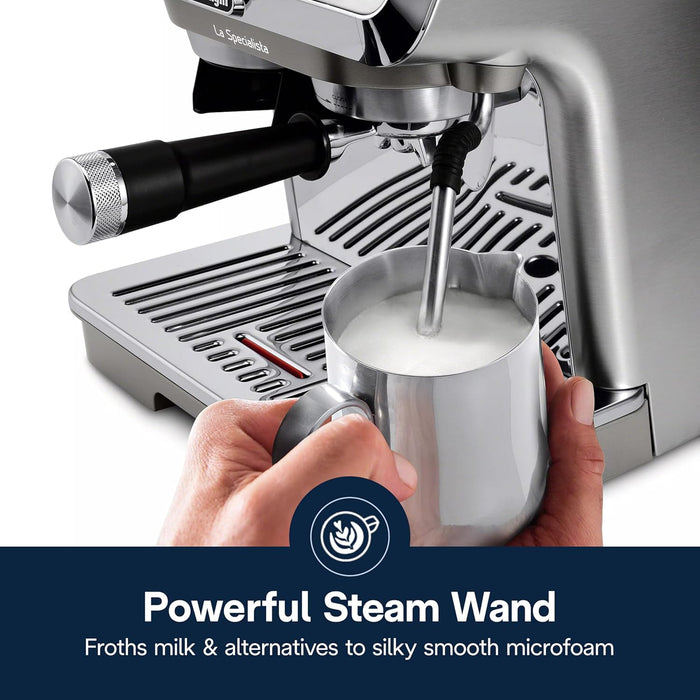 De’Longhi La Specialista Arte Evo Espresso Machine – Built-In Grinder, Cold Brew, Manual Frother & Barista Kit (EC9255M)