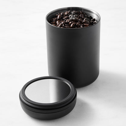 Fellow Atmos Vacuum Coffee Canister – 1.2L Stainless Steel Airtight Food Storage Container for Coffee Beans, Ground Coffee, Tea & Spices