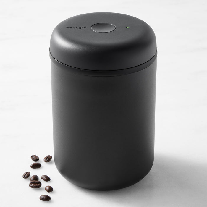 Fellow Atmos Vacuum Coffee Canister – 1.2L Stainless Steel Airtight Food Storage Container for Coffee Beans, Ground Coffee, Tea & Spices