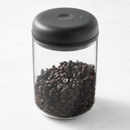 Fellow Atmos Vacuum Coffee Canister – 1.2L Stainless Steel Airtight Food Storage Container for Coffee Beans, Ground Coffee, Tea & Spices